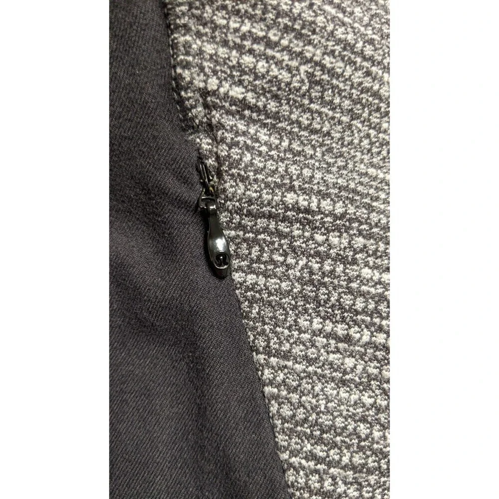 Women's Lululemon Race Your Pace 1/2 Zip Black / Coco Pique Black Pullover Top 6